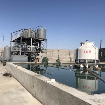 Q245R 보일러 스틸 25KW 재생 프로세스를 위한 폐기물 엔진 오일 정화기